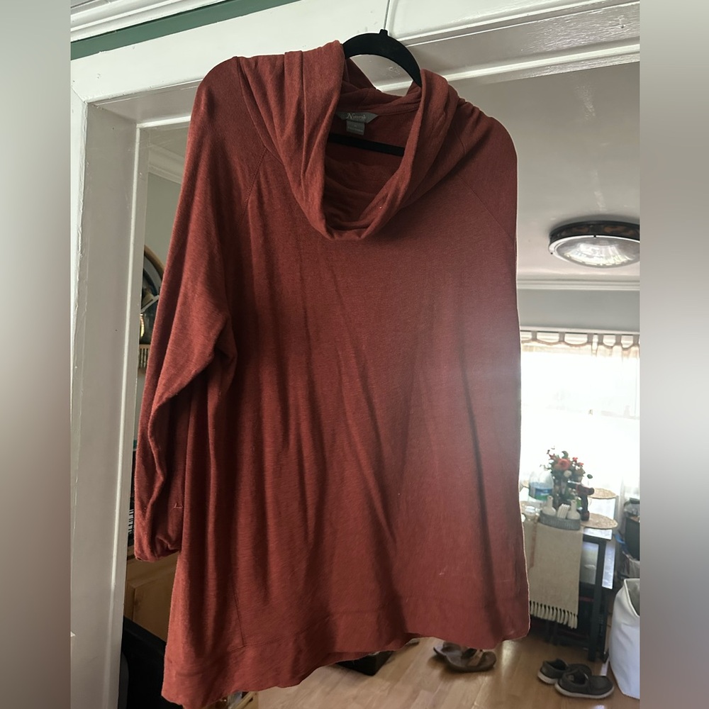 Cowl neck shirt